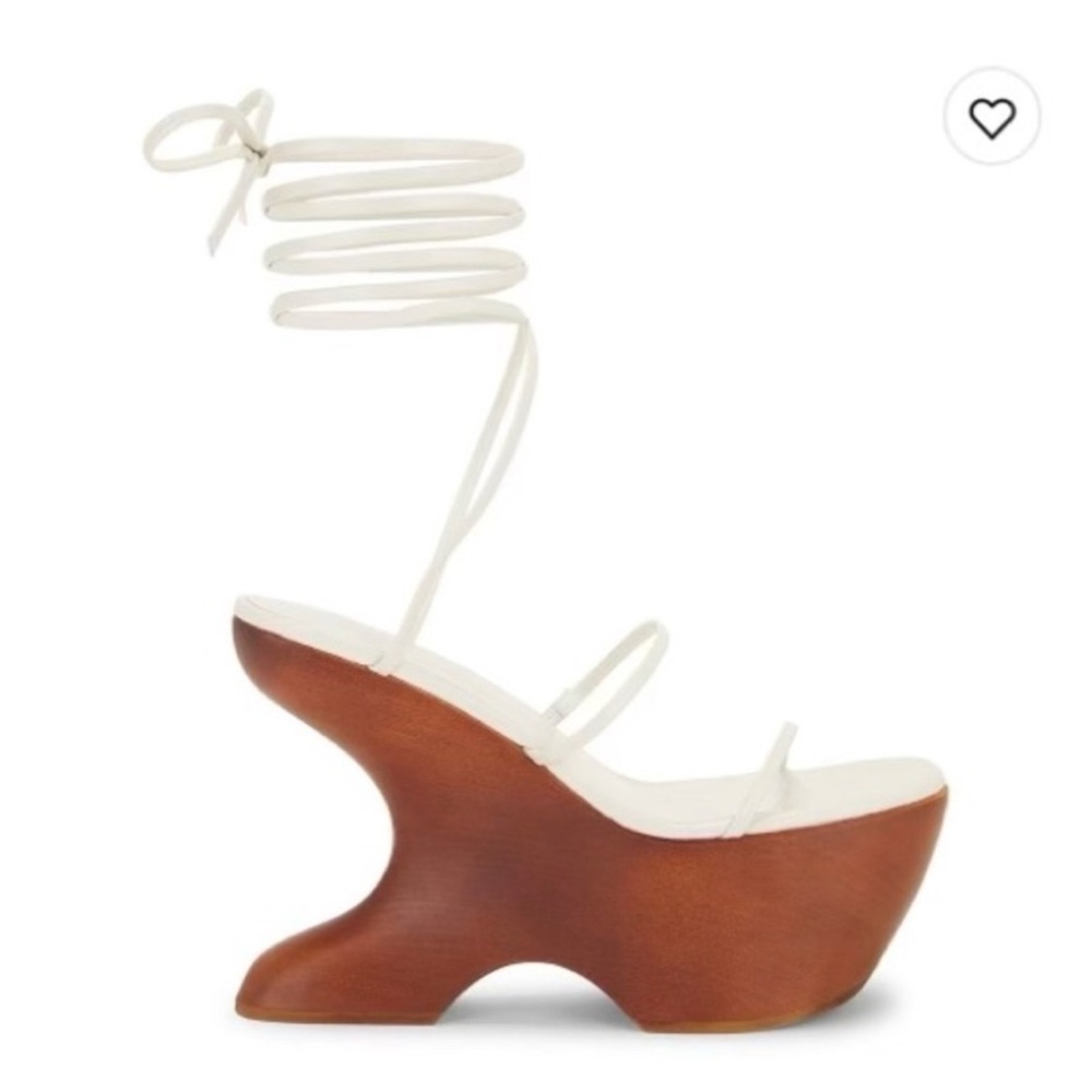 BNWB RAYE Wood Platform Sandal